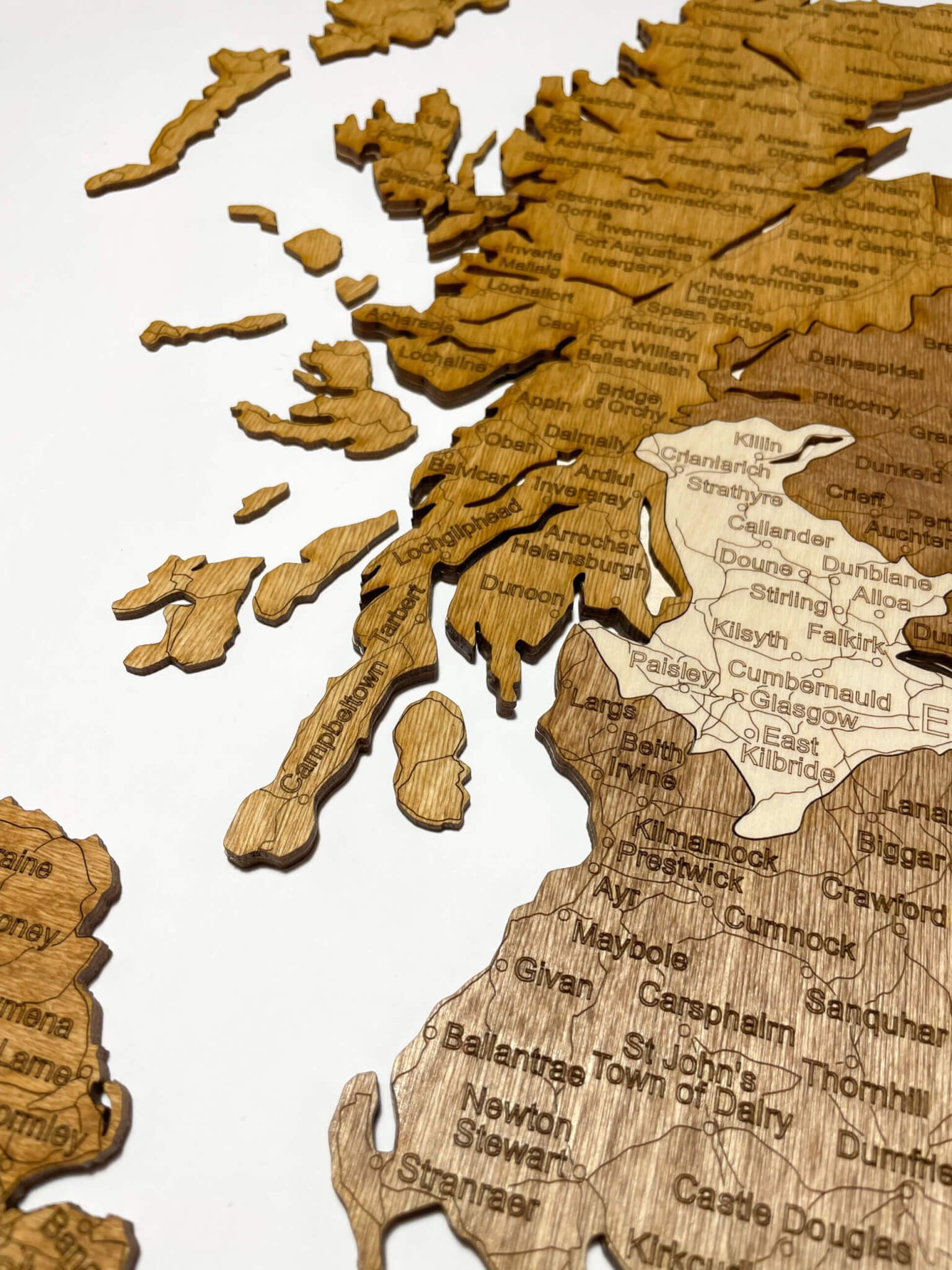 Schottland - UK Holzkarte
