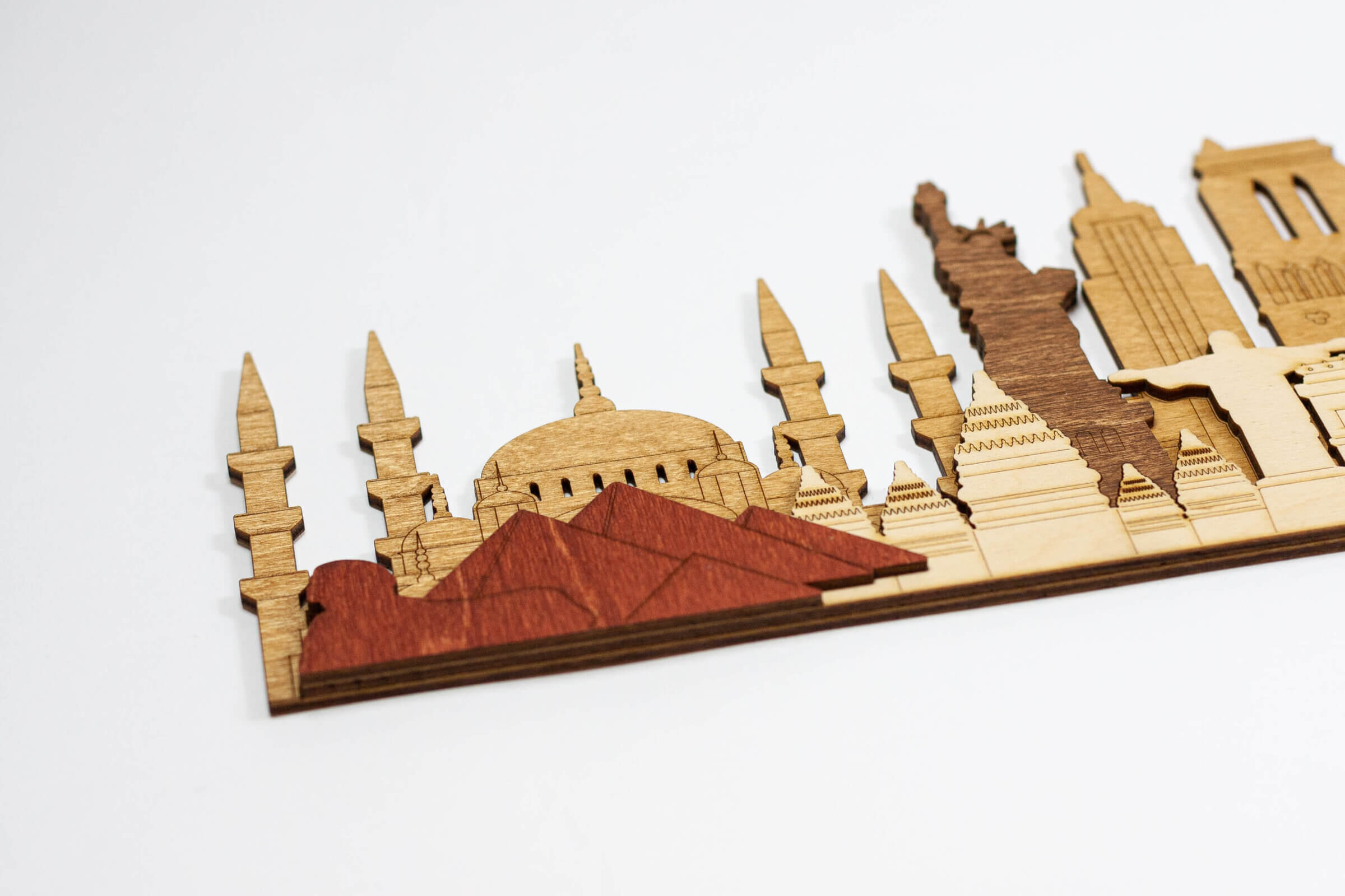3D-Denkmäler und Sehenswürdigkeiten aus Holz