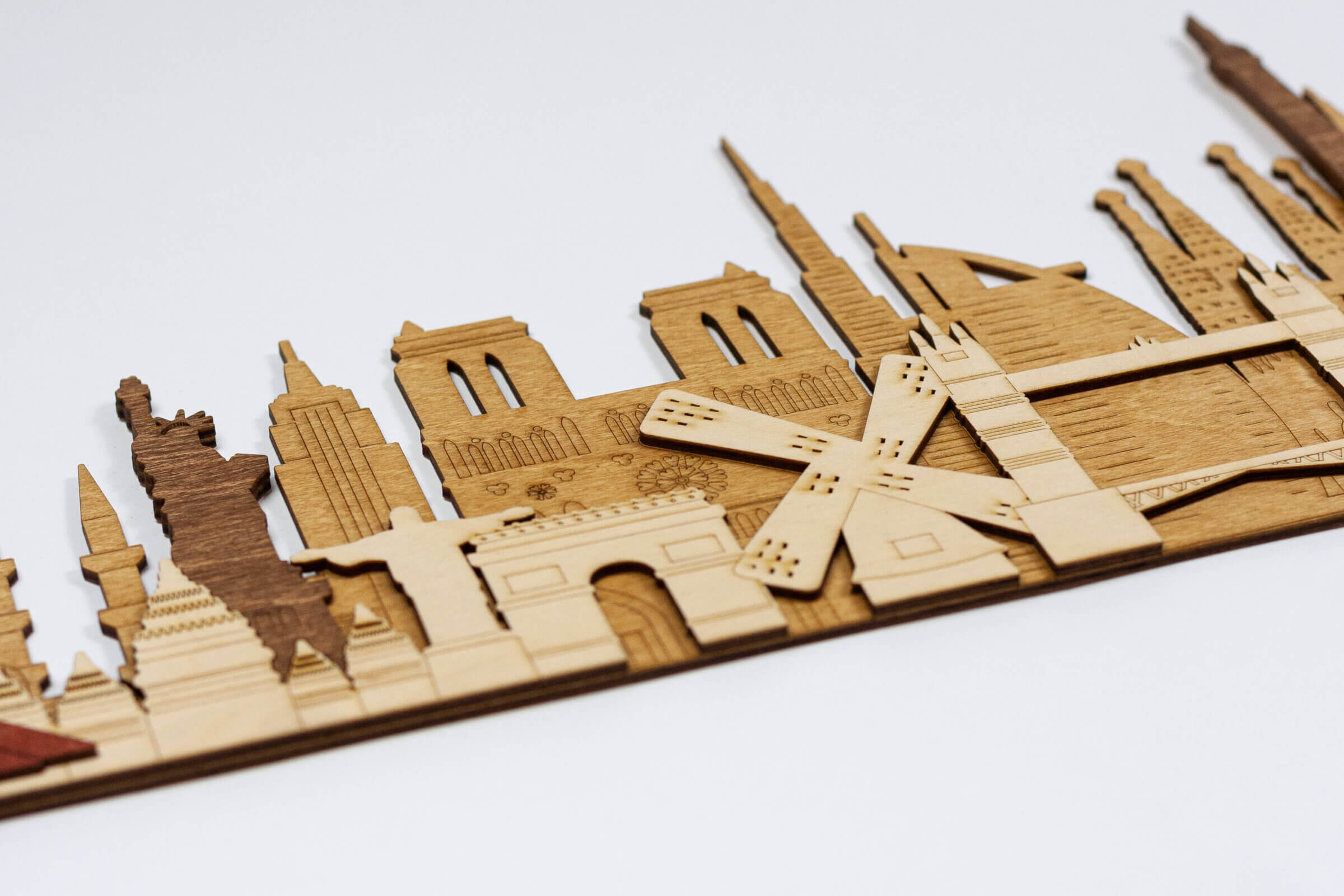 3D-Denkmäler und Sehenswürdigkeiten aus Holz