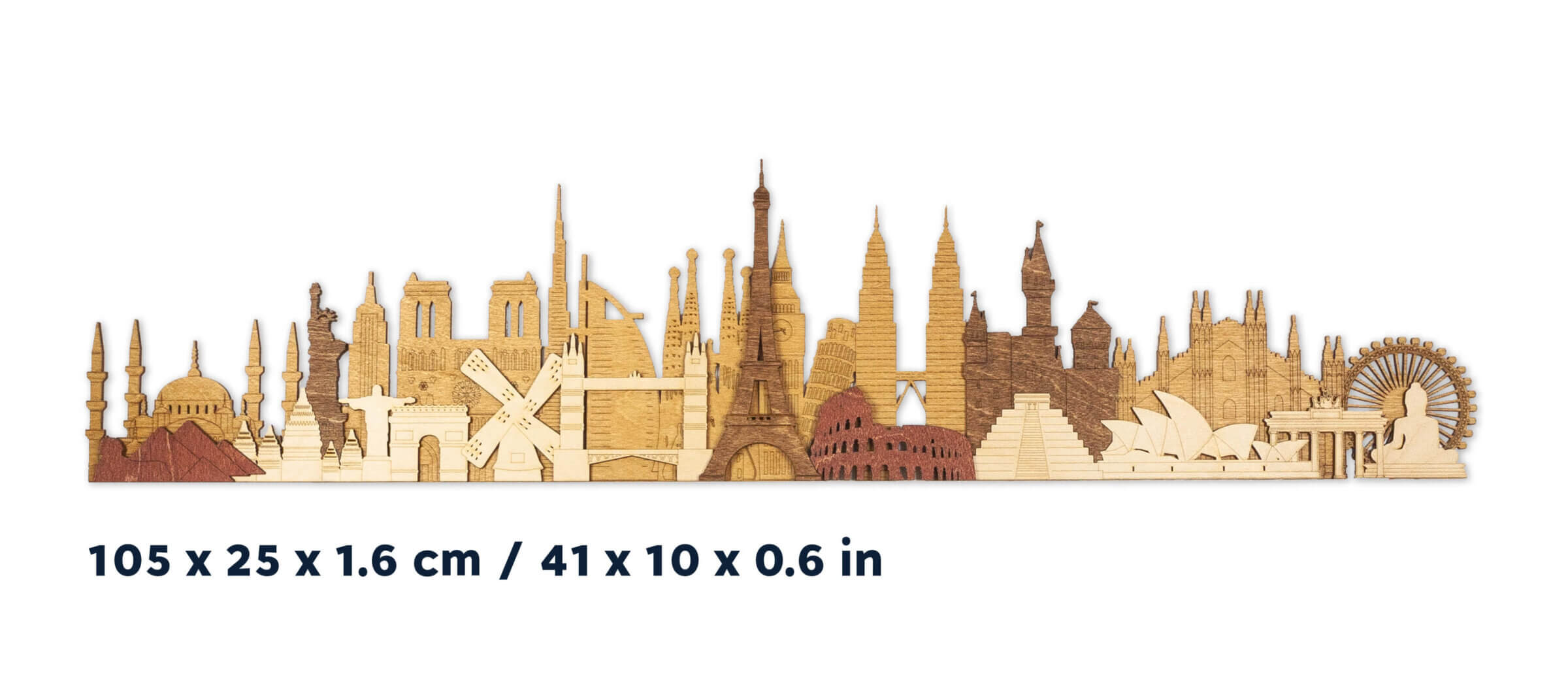Hölzerne Denkmäler Wanddekoration